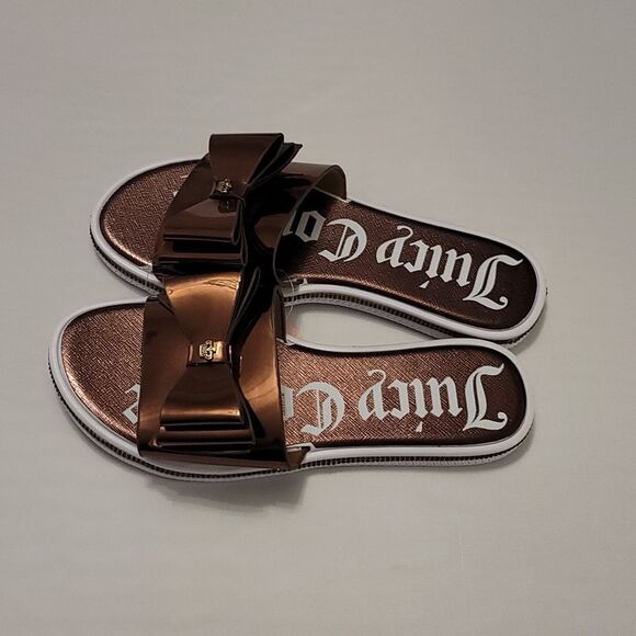 BRAND NEW JUICY COUTURE YAEL BOWNOT RHINESTONE SLIDER R3 - Picture 7 of 16